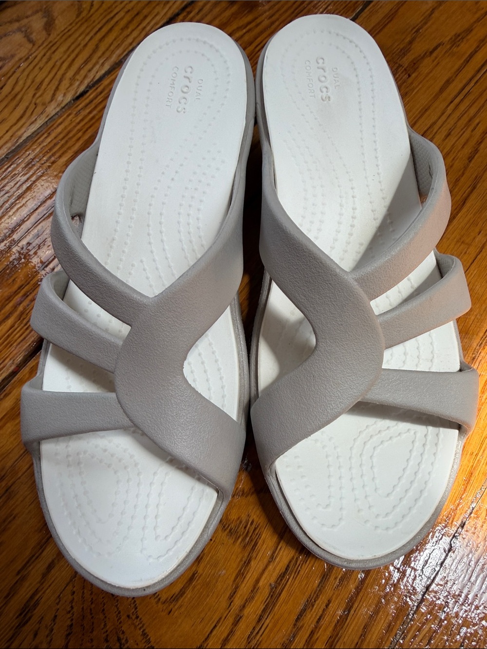 CROCS Sanrah Strappy Wedge Sandals. Women’s Size 7.  Good condition.